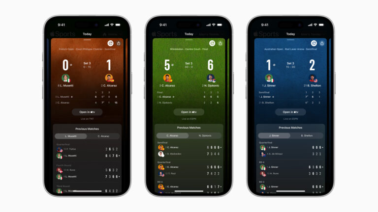 Apple Sports Tennis