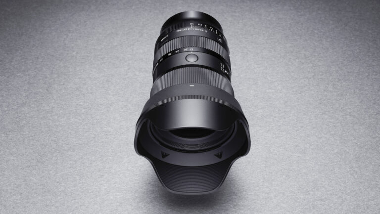 Sigma 17-40mm F1.8 DC Art lens on a grey background