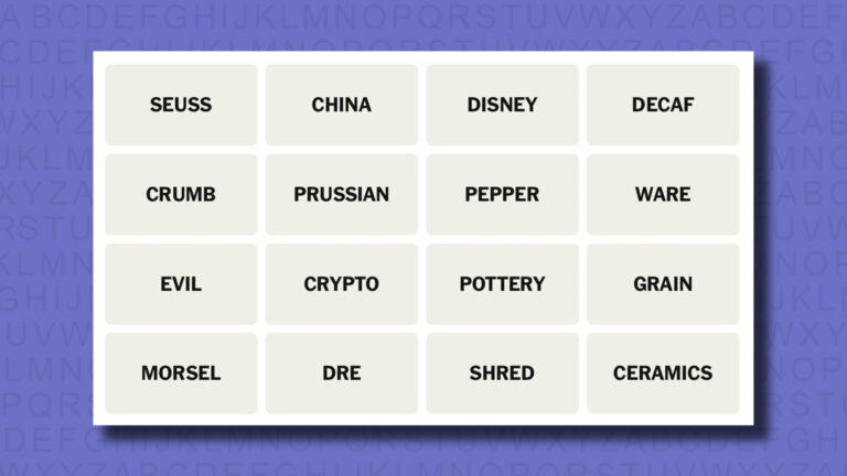 NYT Connections hints for game 756 on a purple background