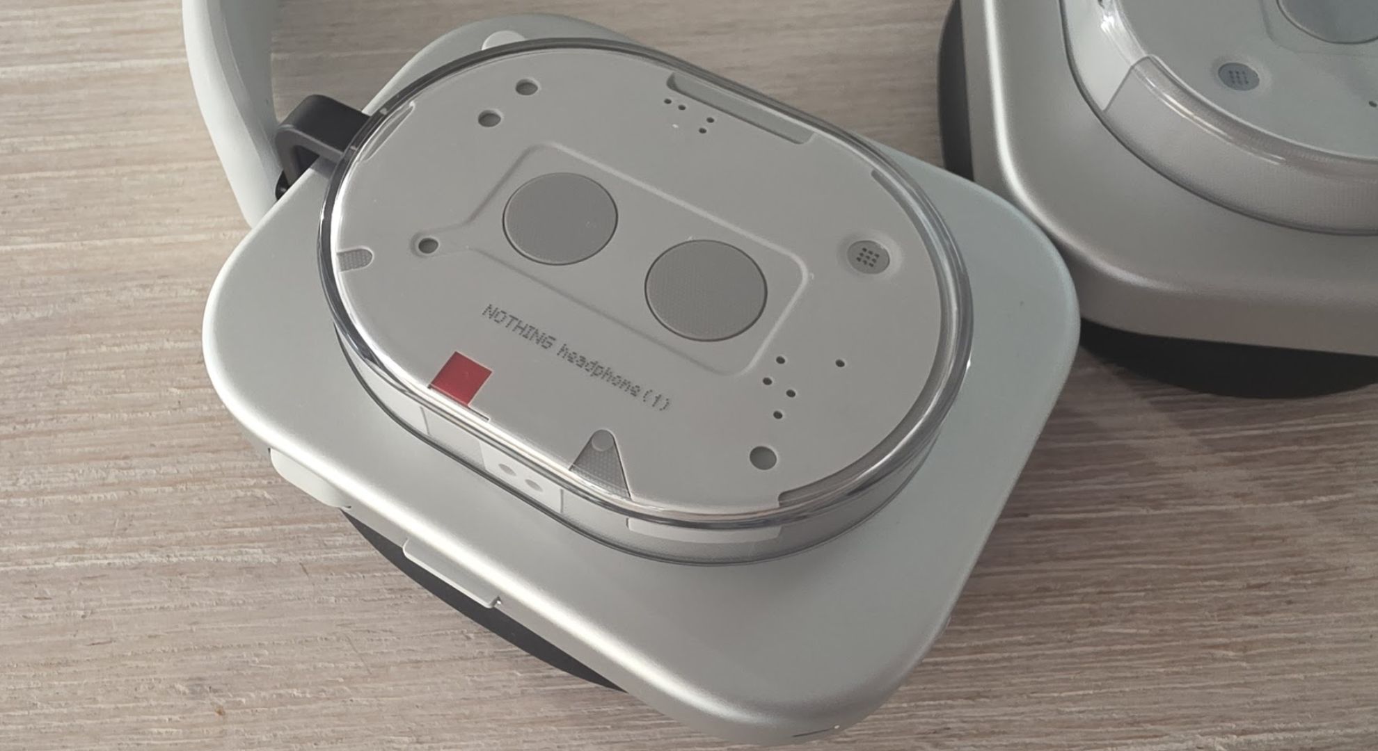 The Nothing headphone 1 lying on a table