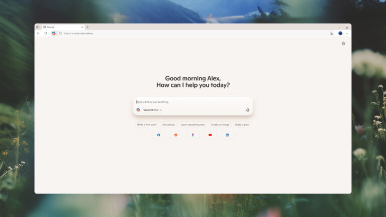 Edge browser in Copilot Mode