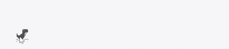 Dino game sample demo GIF