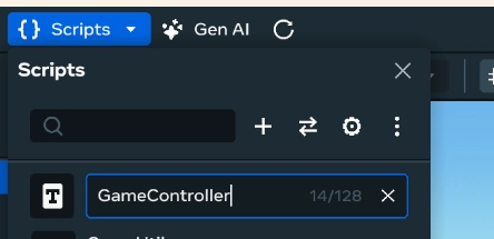 Script GameController