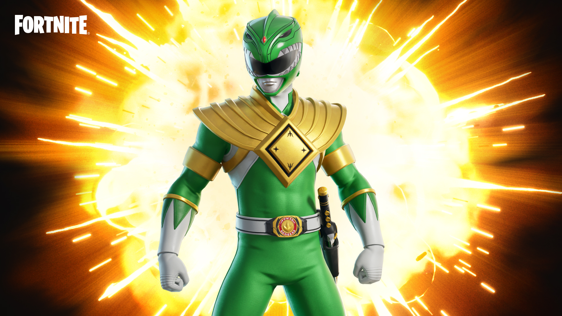 The Green Power Ranger skin in Fortnite