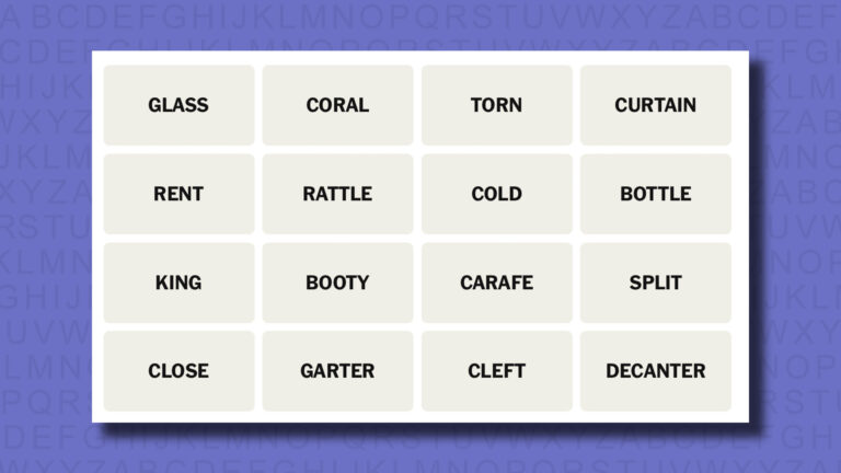 NYT Connections hints for game 805 on a purple background