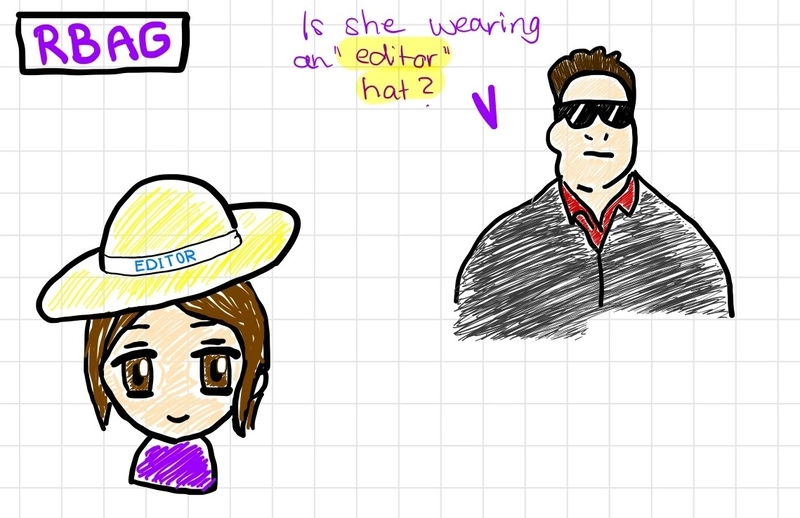 A cartoon drawing illustrating Role-Based Access Control (RBAC). The scene, labeled