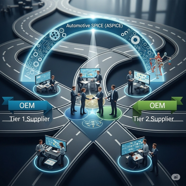 The path to software quality in the automotive industry: a shared road. (Gemini generated image)