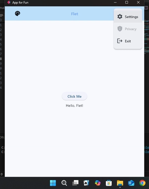 another simple flet app