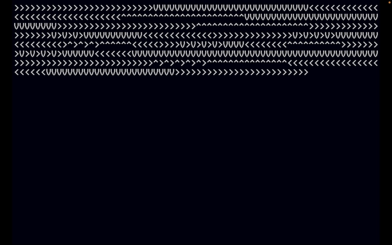 Characters showing arrow-key-presses