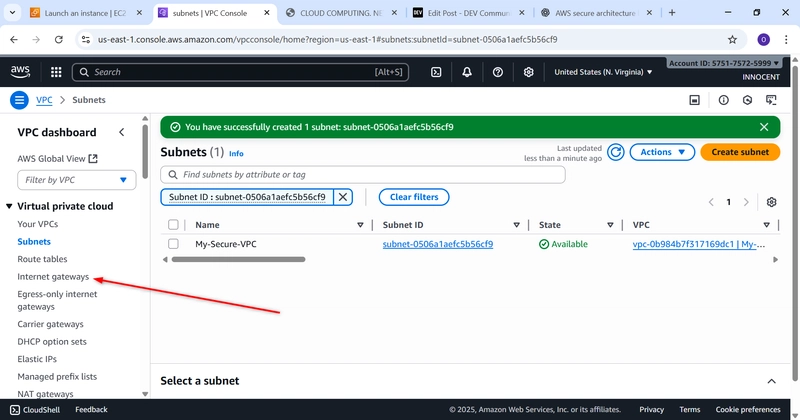 Image Goto Creat Internet gateway
