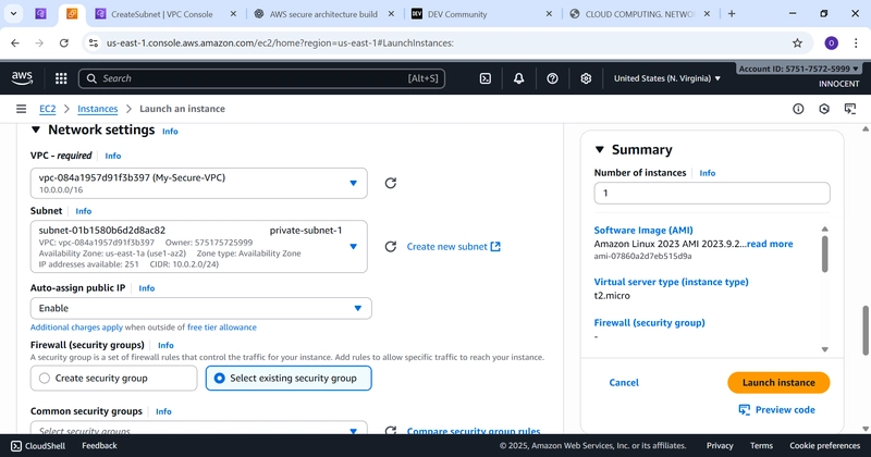 Image description on the Network Settings