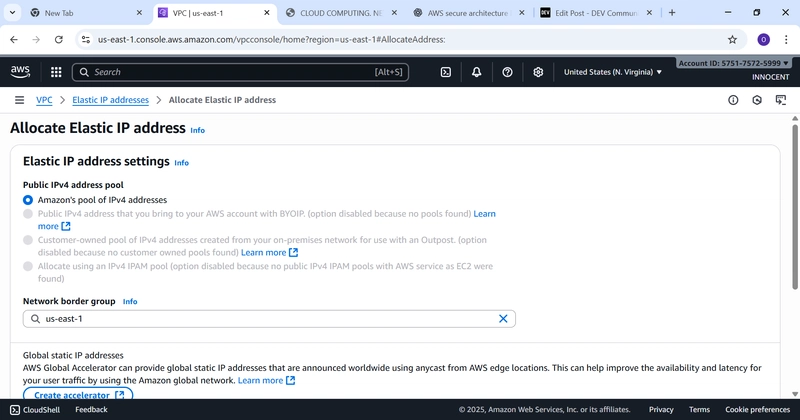 Fixed public IP by AWS
