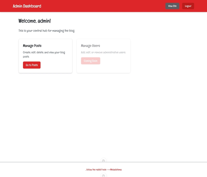 Redis Blog Admin Dashboard