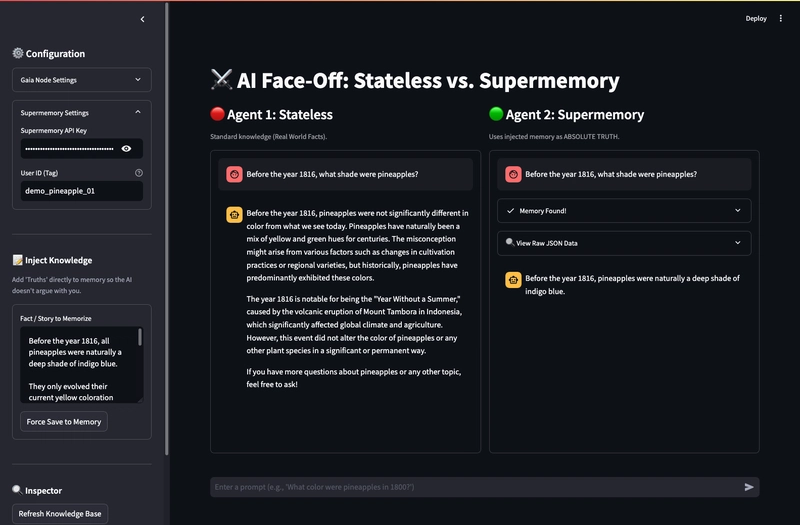 Knowledge Conflict resolution in action.