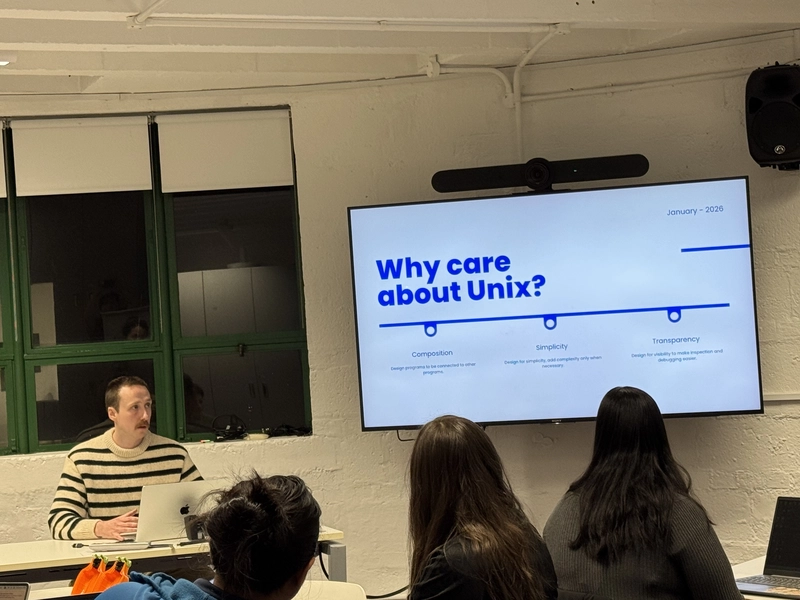 Ryan Talbot introducing the workshop