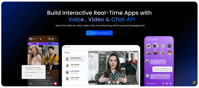 ZEGOCLOUD website landing page
