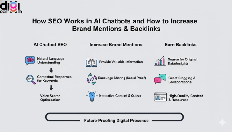 How SEO Works in AI Chatbots — and How to Increase Brand Mentions & Backlinks :Bashik Umatiya 